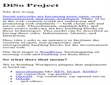 Tablet Screenshot of diso-project.org